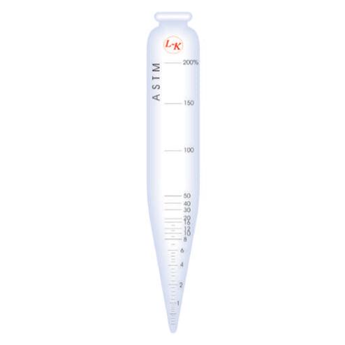 Long Cone Tube (C) - L-K Industries Borosilicate Glass Long Cone Centrifuge Tubes, 100 mL, 8" Height (Pack of 6)